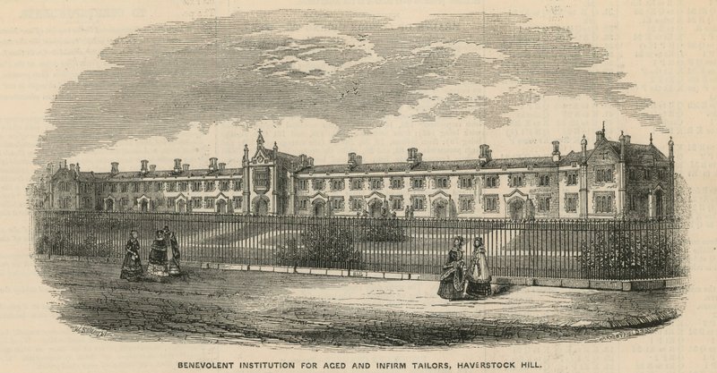 Velvillig institution for ældre og svagelige skræddere på Haverstock Hill af English School