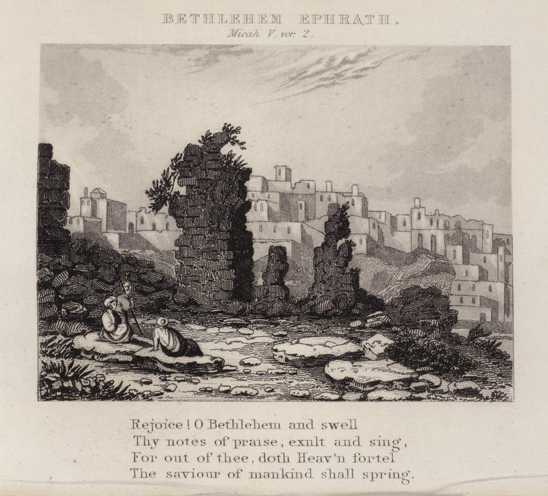 Betlehem Efrat, Micah V, ver 2 (gravering) af English School