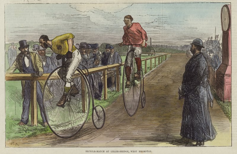 Cykelmatch ved Lillie Bridge af English School