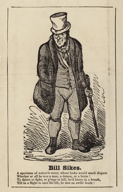Bill Sikes fra Oliver Twist af English School