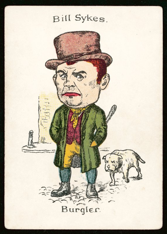 Bill Sykes, Burgler (farvelitografi) af English School