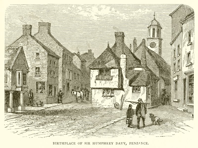 Fødested for Sir Humphrey Davy, Penzance af English School