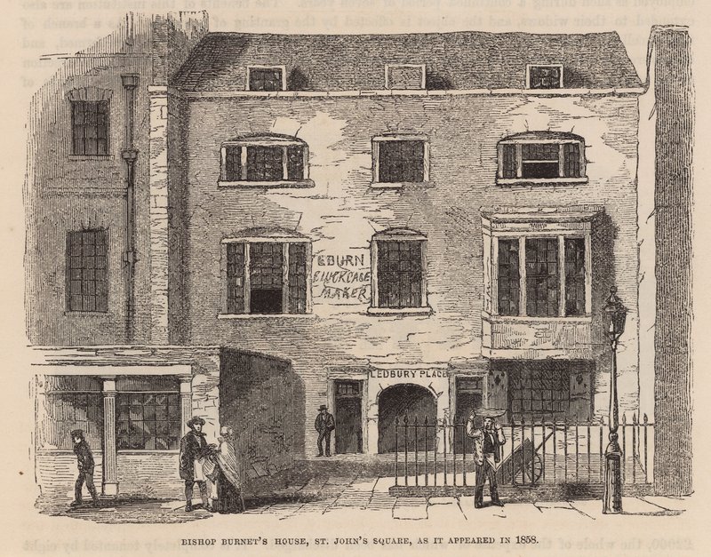 Bishop Burneys House, St Johns Square, Clerkenwell af English School