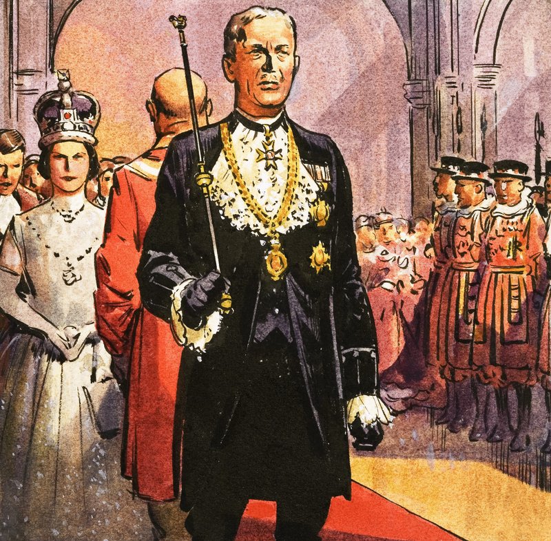 Black Rod og åbningen af parlamentet af English School