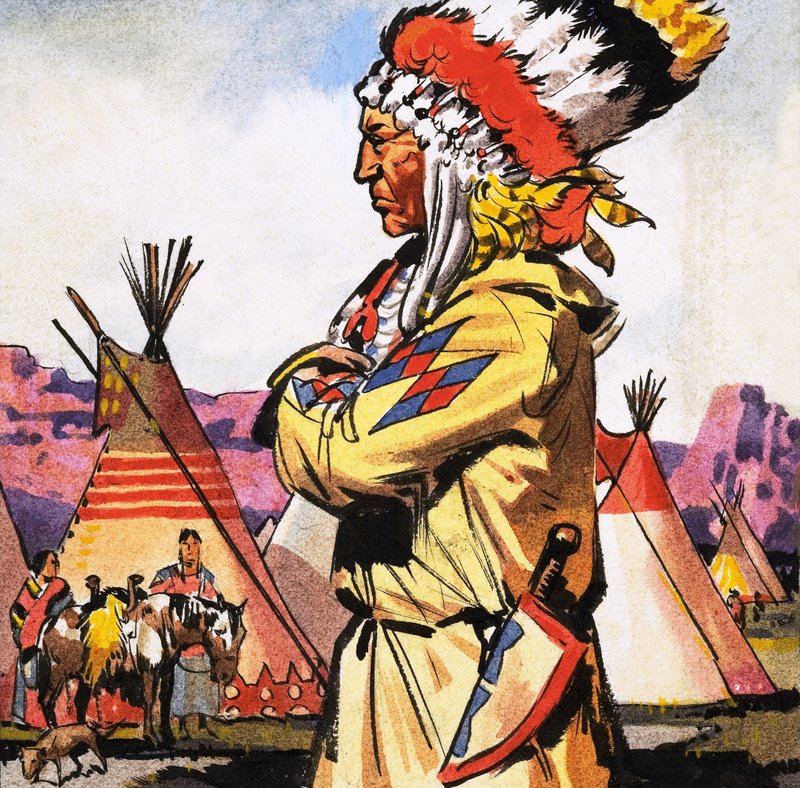 Blackfoot indianer af English School
