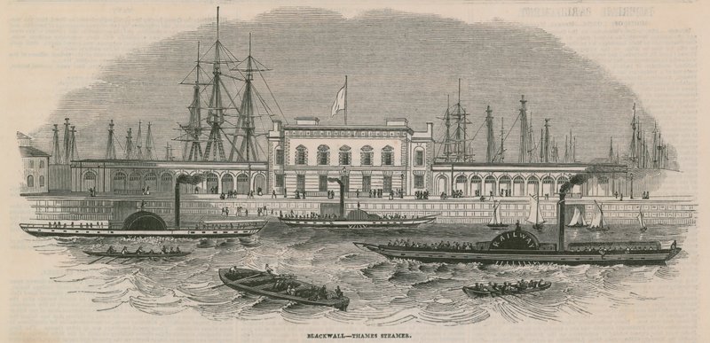 Blackwall Thames Steamer af English School