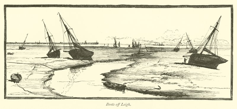 Boats off Leigh  af English School