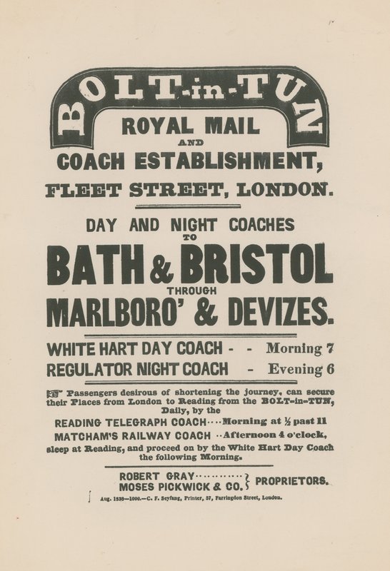 Bolt-in-Tun Royal Mail and Coach Etablissement af English School