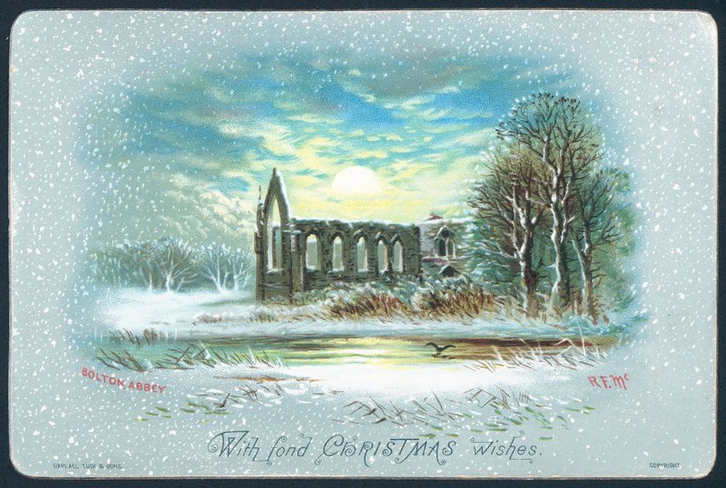 Bolton Abbey, julekort af English School