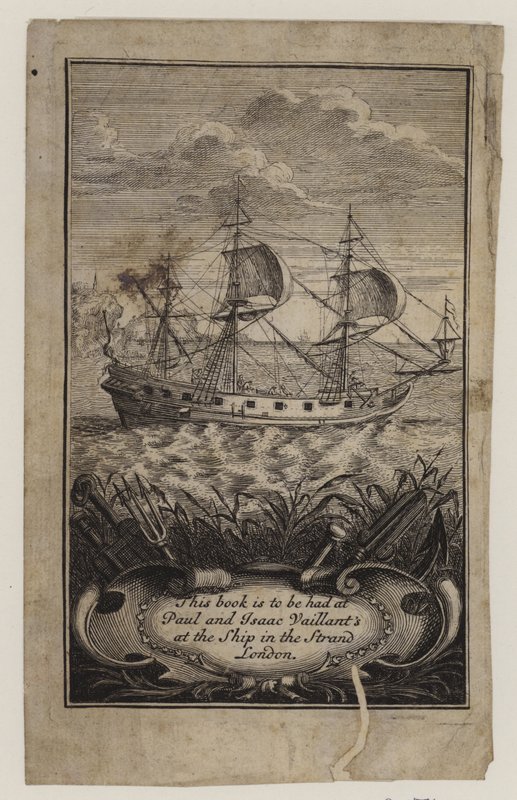 Boghandlere, Paul og Isaac Vaillant, handelskort af English School