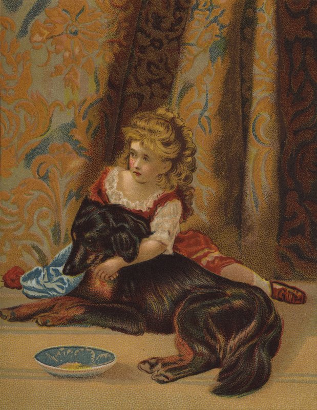 Bosom Friends (chromolitho) af English School