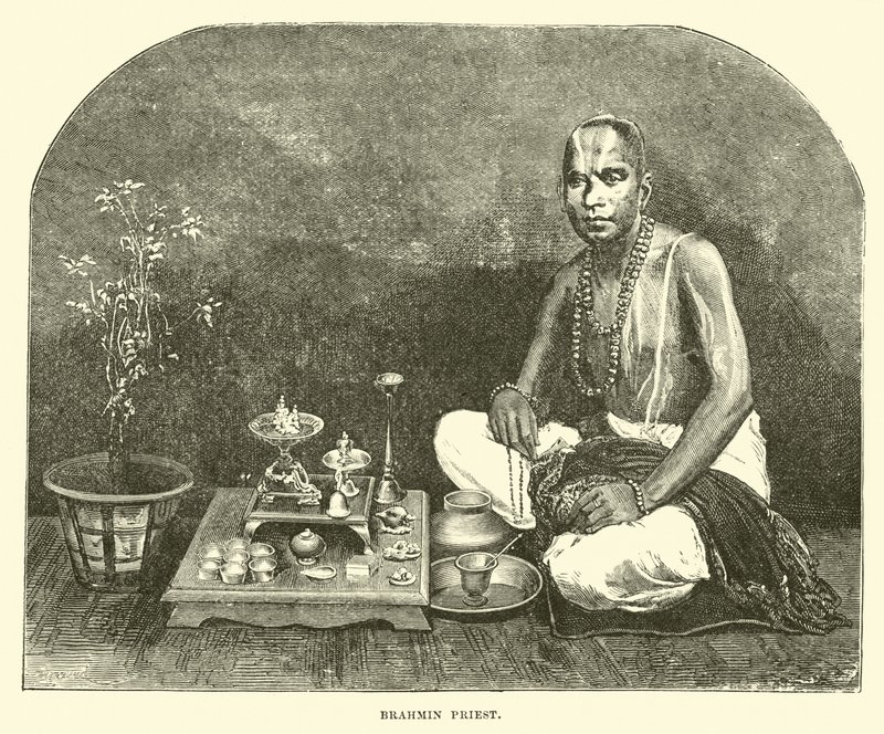 Brahmin priest  af English School