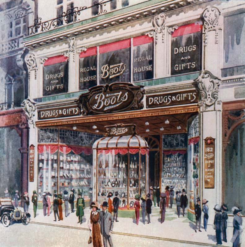 Filial af støvler på 182 Regent Street af English School
