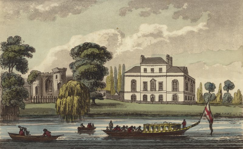 Brandenburg House, Hammersmith, London, hjemsted for Caroline af Brunswick, dronning af Det Forenede Kongerige og kong George IV