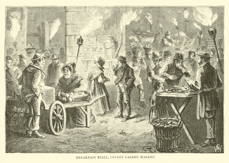 Morgenmadsbod, Covent Garden Market af English School