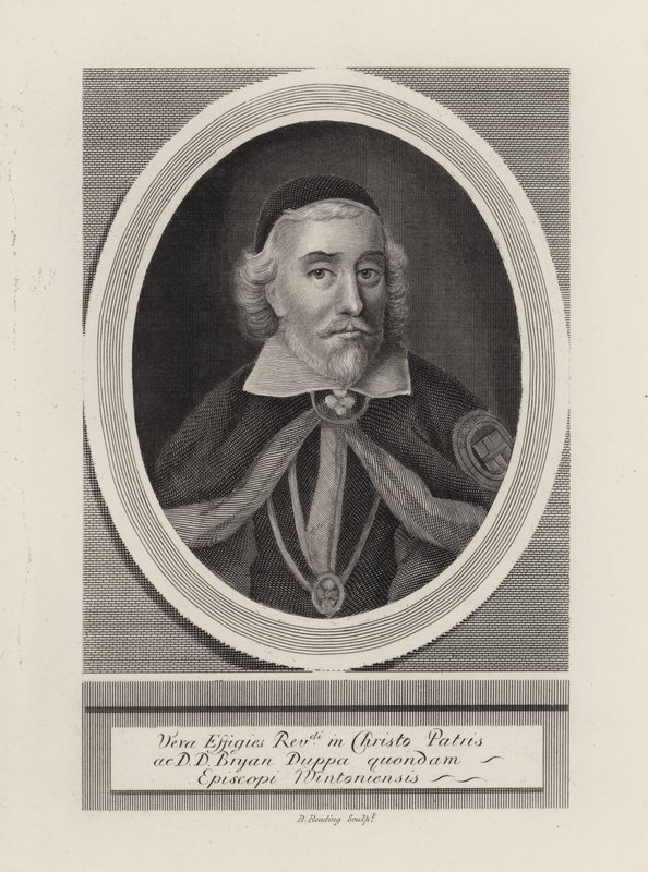 Brian Duppa, biskop af Winchester (gravering) af English School