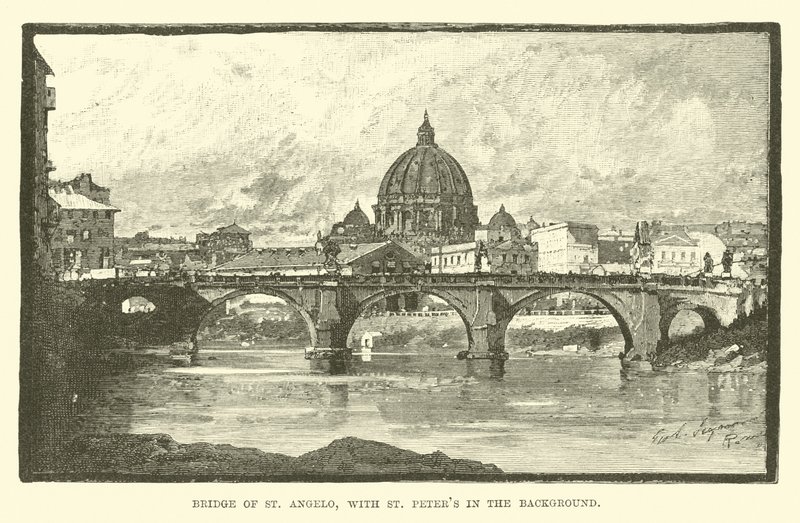 Bridge of St Angelo, med St Peters i baggrunden af English School