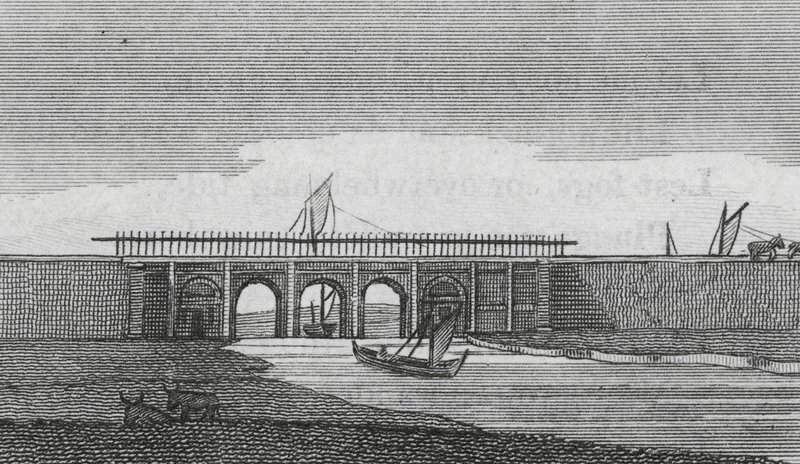 Bridgewater Aquednet (gravering) af English School