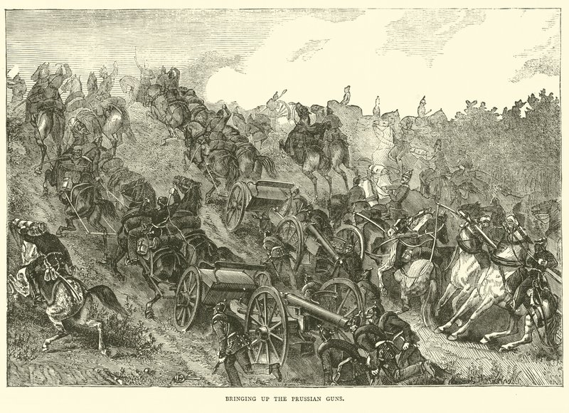 Opdragelse af de preussiske kanoner, august 1870 af English School