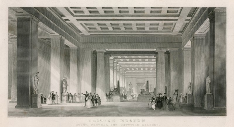 British Museum, Grand Central og Egyptian Saloons af English School