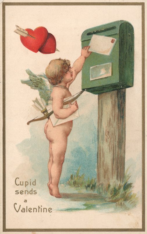 Britisk Valentines kort af English School