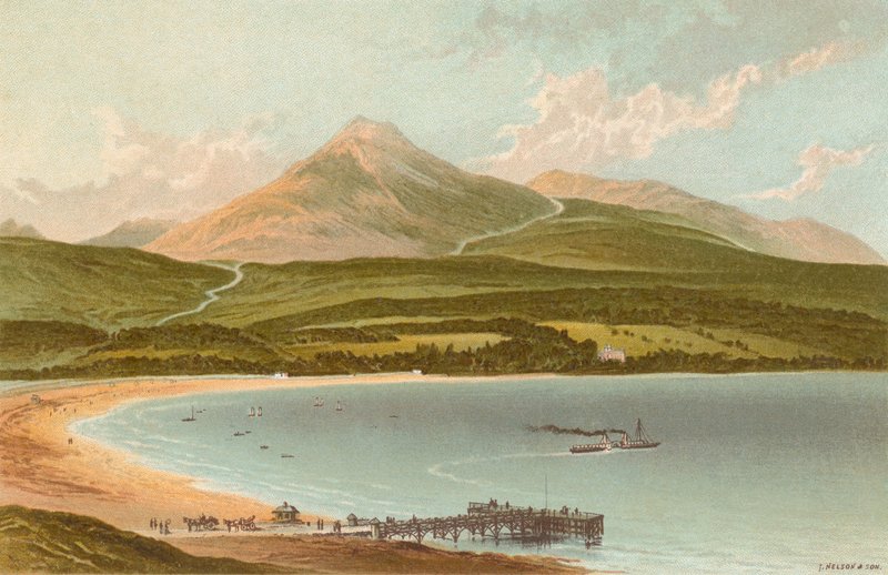 Brodick Bay og Goatfell af English School
