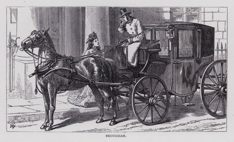 Brougham (gravering) af English School