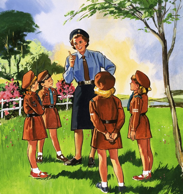 Brun ugle og hendes Brownie-pakke af English School