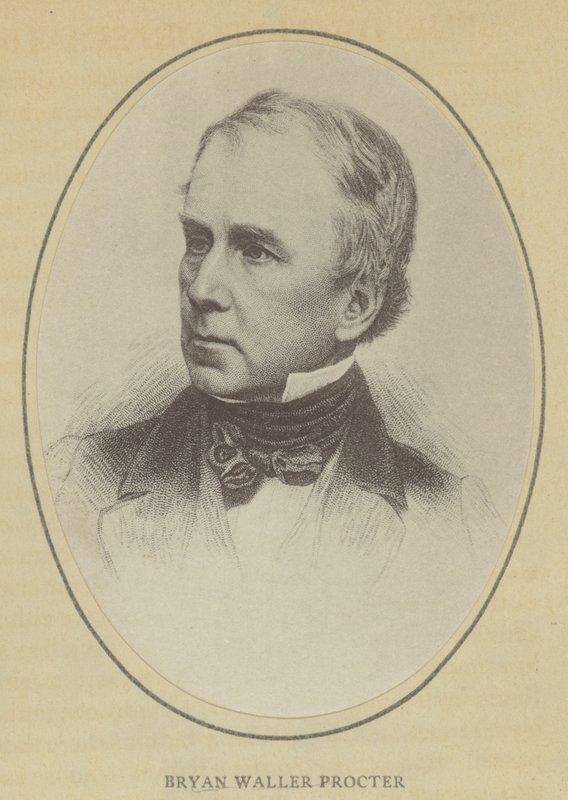Bryan Waller Procter (litho) af English School