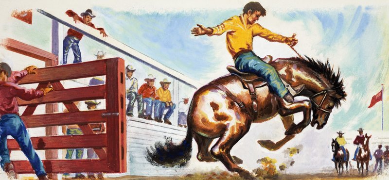 Bucking Bronco på Rodeo af English School