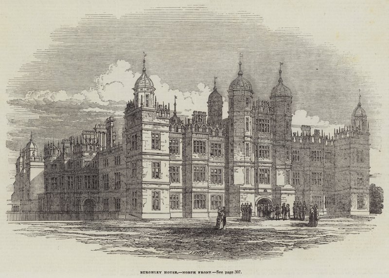 Burghley House, North Front (gravering) af English School