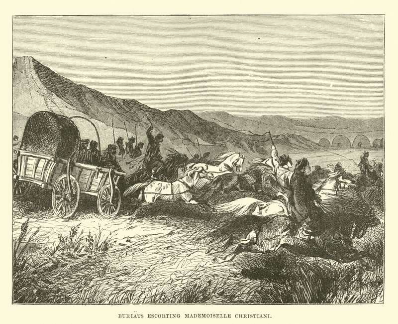 Buriats escorting Mademoiselle Christiani  af English School