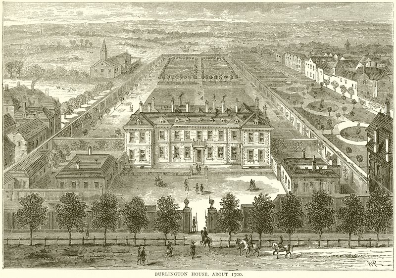 Burlington House, omkring 1700 af English School