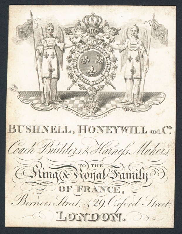 Bushnell, Honeywell og Co, busbyggere og selebyggere, handelskort af English School