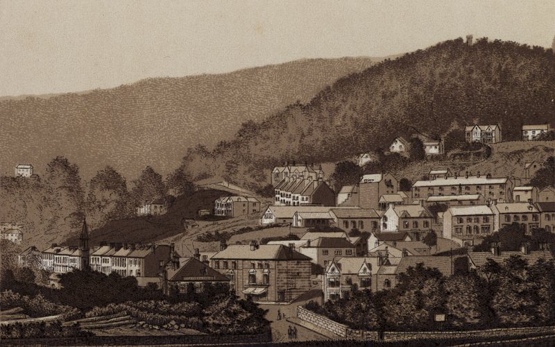 Buxton: Matlock Bath (litho) af English School