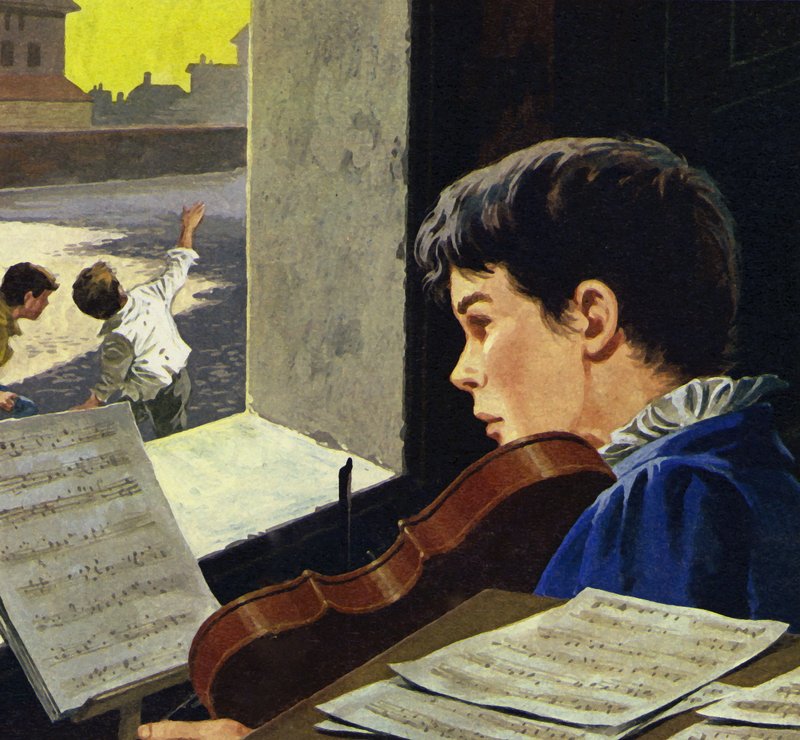 I en alder af seks lærte Paganini at spille violin af English School