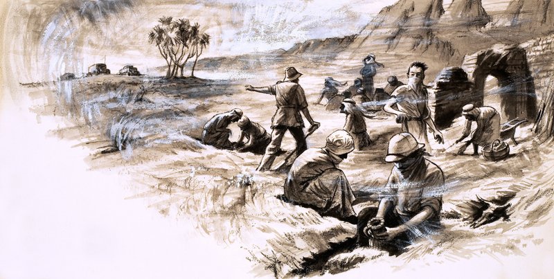 Byron Khun de Prorok udgravede gravstedet for Tin Hinans grav af English School