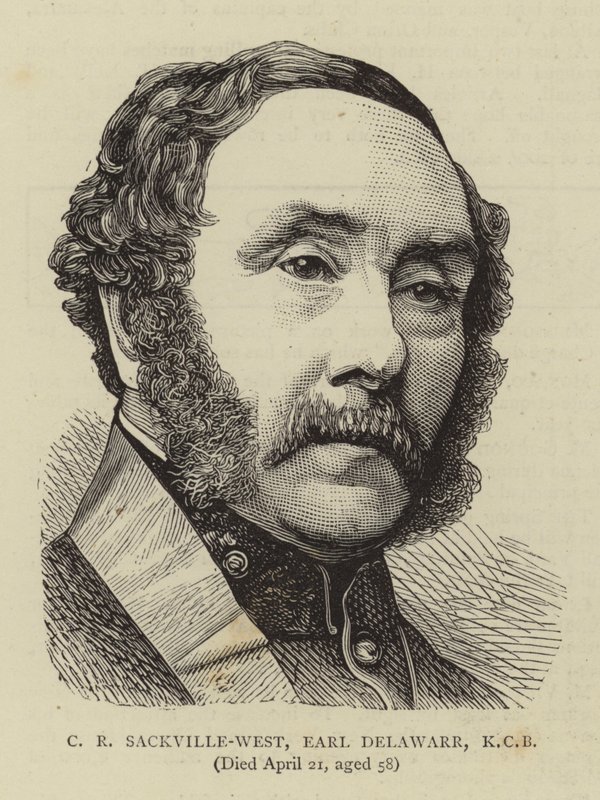 C R Sackville-West, jarl Delawarr, KCB (gravering) af English School
