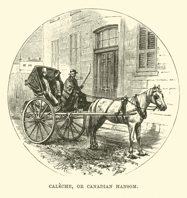 Caleche eller canadiske Hansom af English School