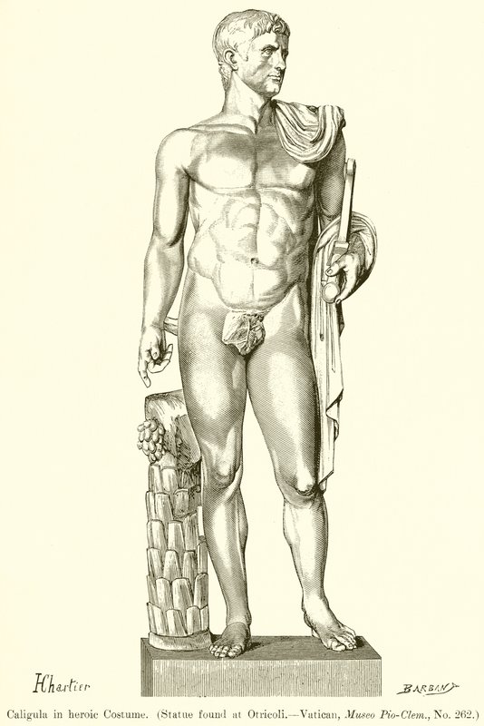 Caligula i heroisk dragt af English School