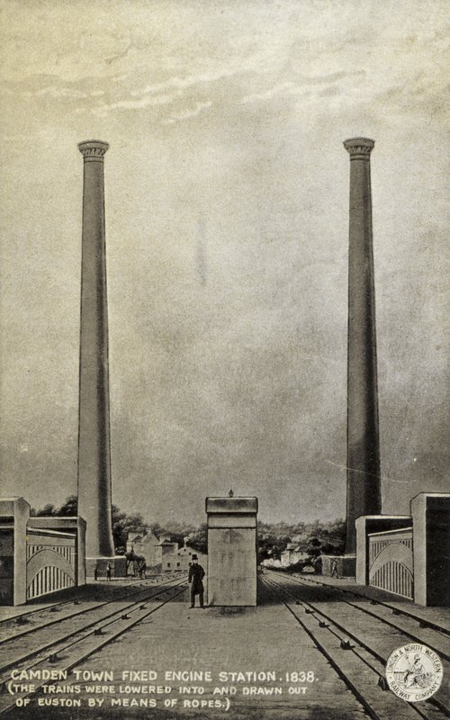 Camden Town Fixed Engine Station, 1838 af English School