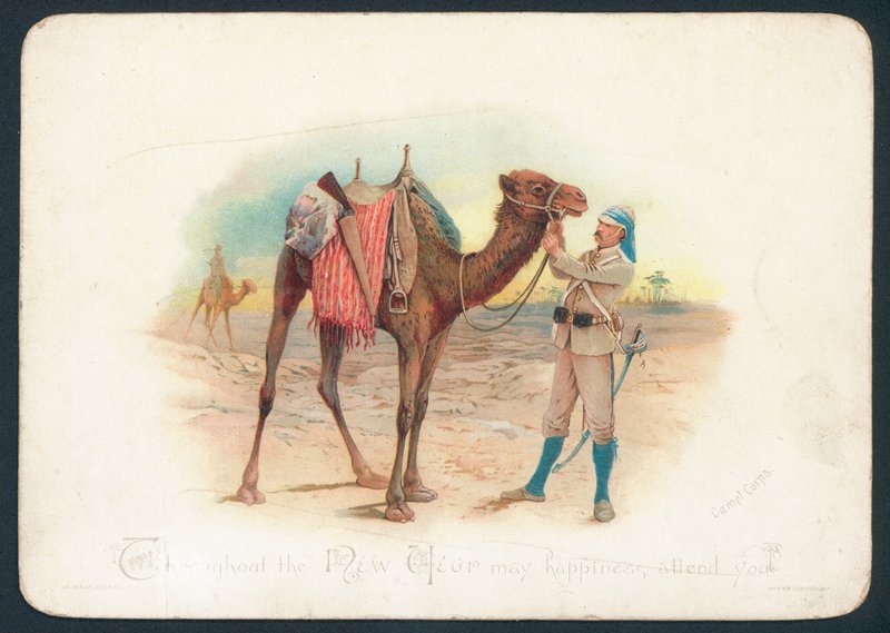Camel Corps julekort af English School