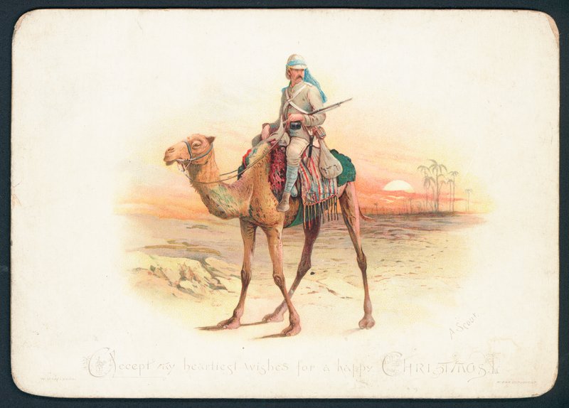 Camel Corps julekort af English School