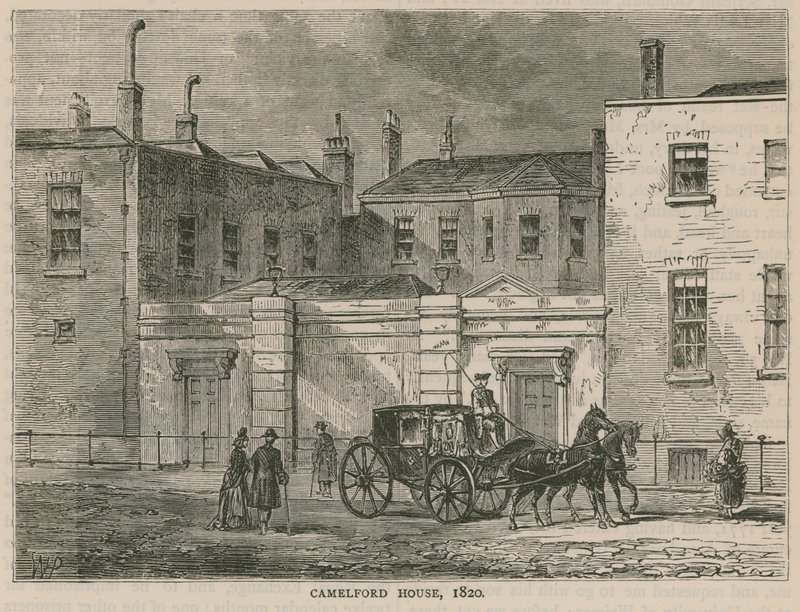 Camelford House, London, 1820 af English School