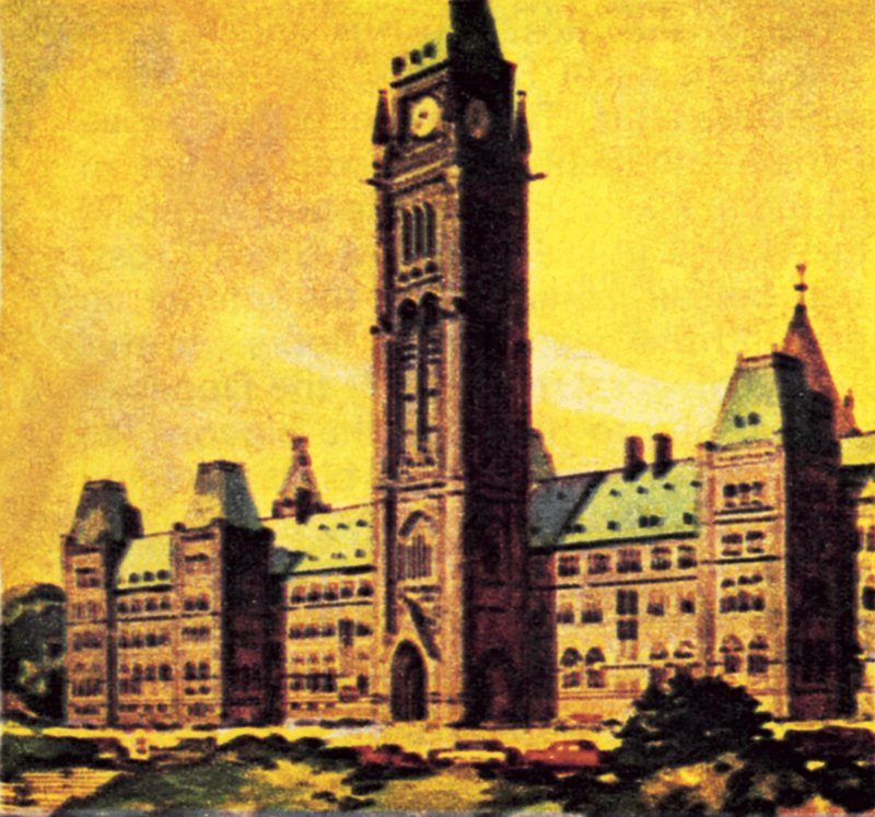 Canadas parlamentshus i Ottawa af English School