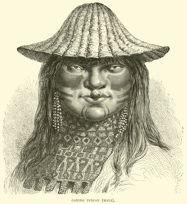 Canibo Indian, han af English School