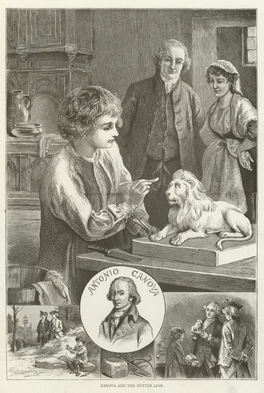 Canova and the Butter Lion  af English School