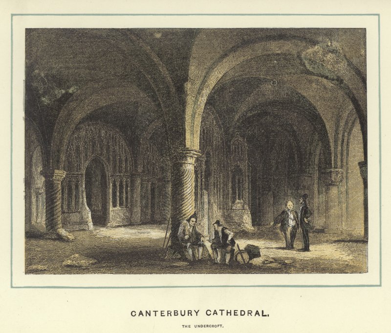 Canterbury Cathedral, underkroften af English School