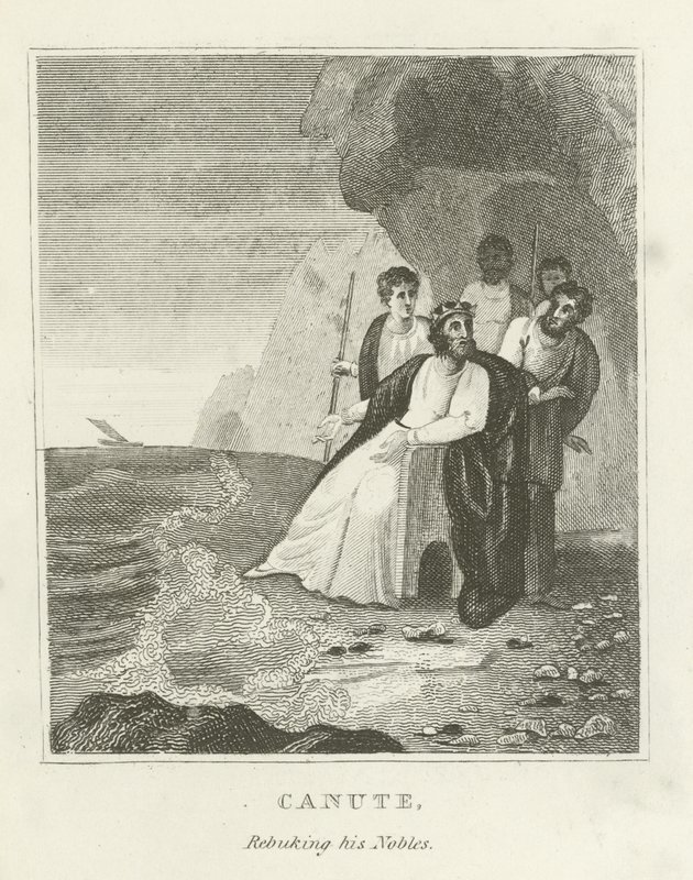 Knud, irettesætter sine adelige af English School
