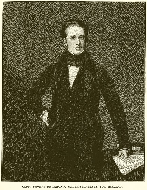 Kaptajn Thomas Drummond, undersekretær for Irland af English School